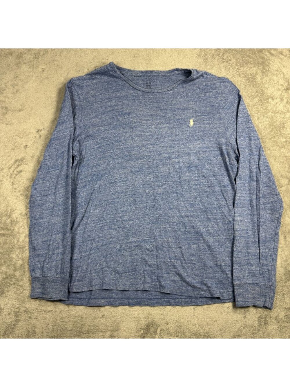 Polo Ralph Lauren Blue Long Sleeve Shirt Mens XL Cotton Preppy Minimalist Casual